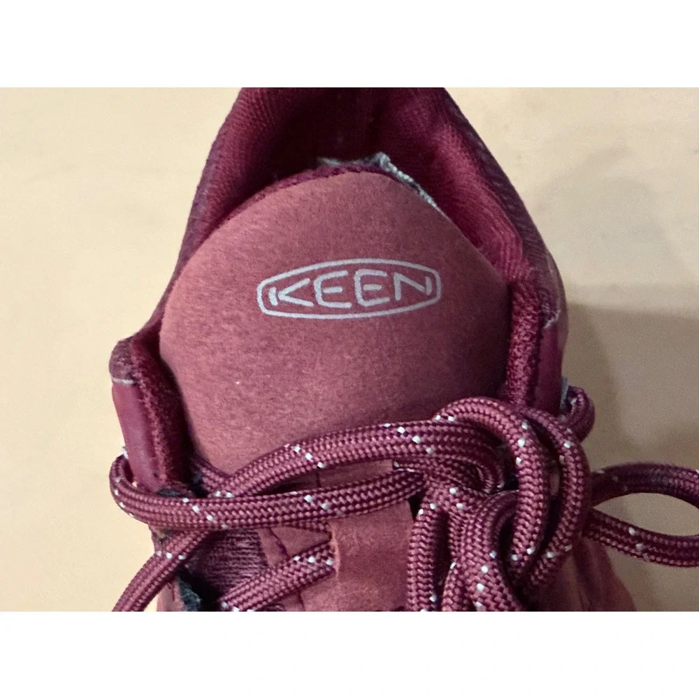 KEEN Women's Size 9 Explore Waterproof Sneakers 1021664 Tawny Port Red - Picture 8 of 10
